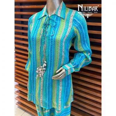 Multicolor Chinon Co-ord Set