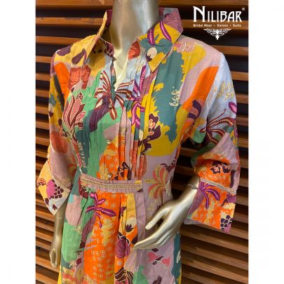 Multicolor Chinon Co-ord Set