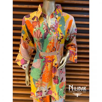 Multicolor Chinon Co-ord Set