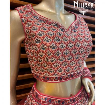 Maroon Silk Lehenga