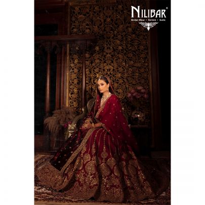 Ruby Silk Bridal Lehenga