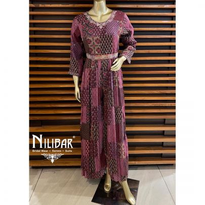 Multicolor Chinon Printed Jumpsuit