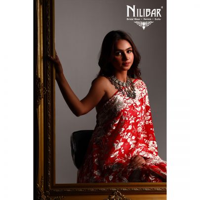 Parsi Gara work Georgette dupatta