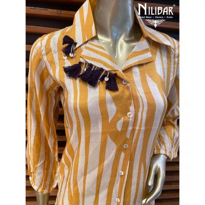 Yellow Muslin Cotton Co-ord Set