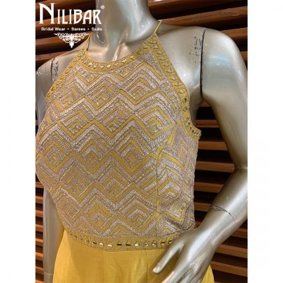 Yellow Silk Jumpsuit