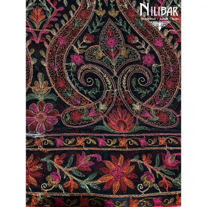 Black Silk Unstitched Suit 