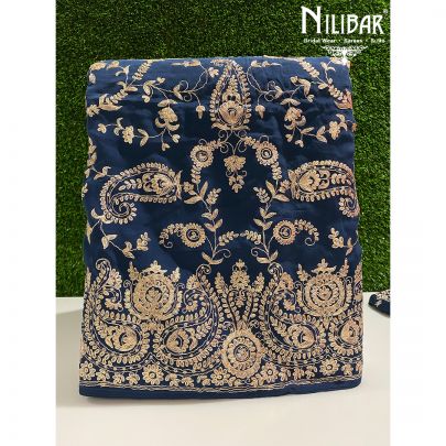 Blue Crepe Unstitched Suit