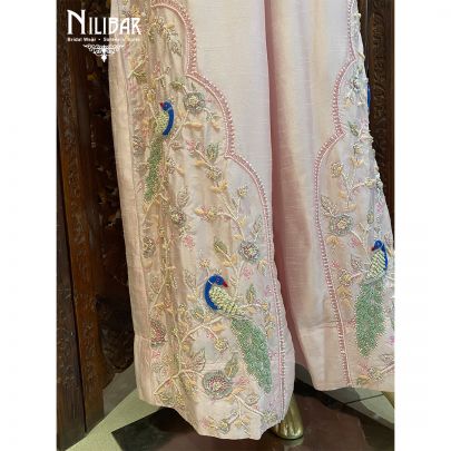 Baby Pink Silk Jumpsuit