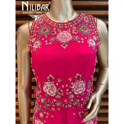 Magenta Silk Jumpsuit