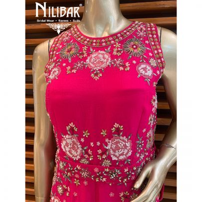 Magenta Silk Jumpsuit