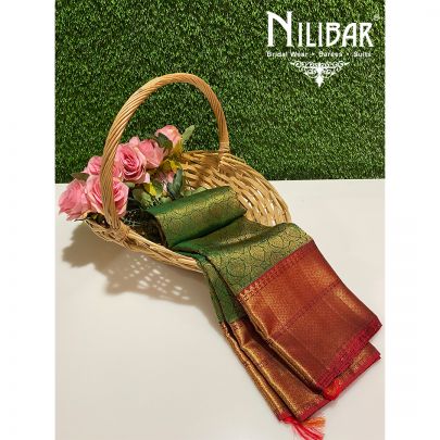 Green Silk Banarasi Saree