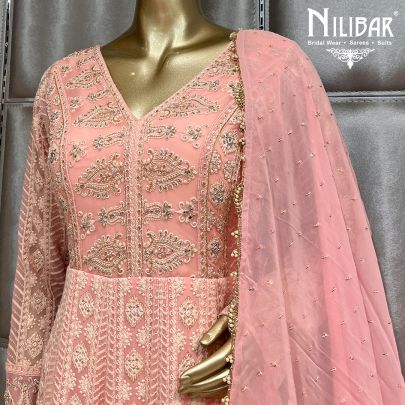 Baby Pink Georgette Anarkali Suit