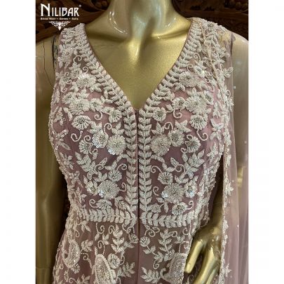 Lilac Net Palazzo Suit