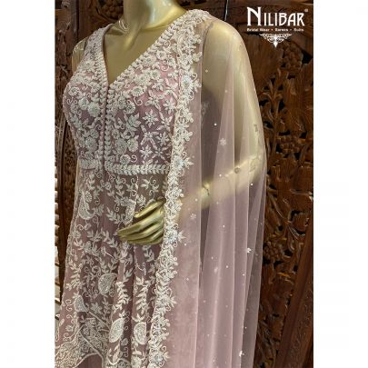 Lilac Net Palazzo Suit