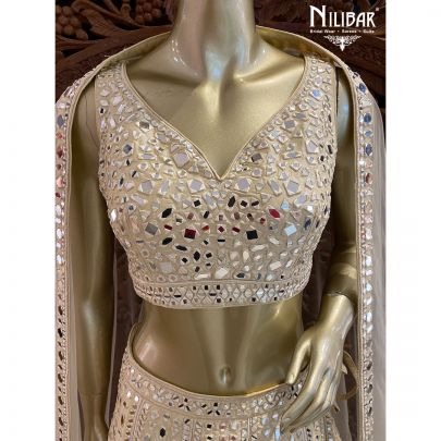 Ivory Silk Lehenga