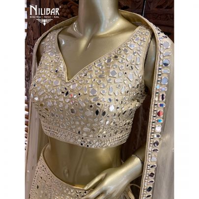 Ivory Silk Lehenga