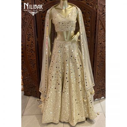 Ivory Silk Lehenga