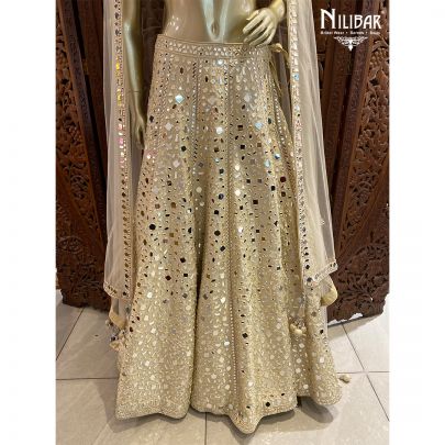 Ivory Silk Lehenga