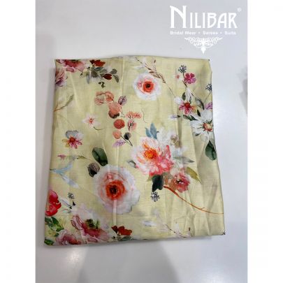 Canary Yellow Cotton Unstitched Suit's