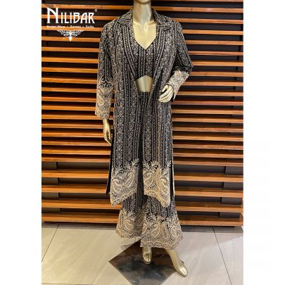 Black Silk Co-ord Set