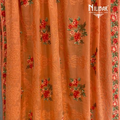 Orange Georgette Dupatta