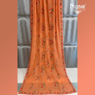 Orange Georgette Dupatta