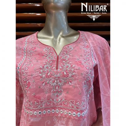 Baby Pink Cotton Kurta Set