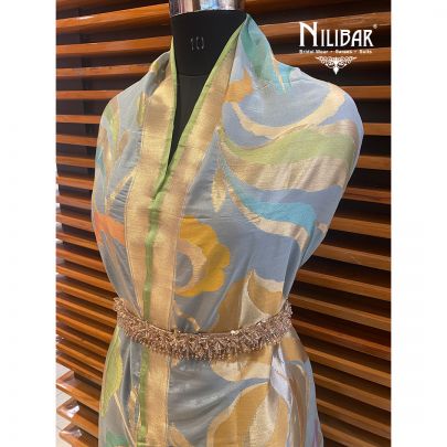 Silver Silk Dupatta