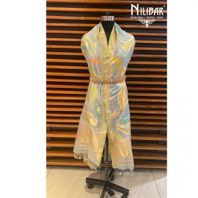 Silver Silk Dupatta