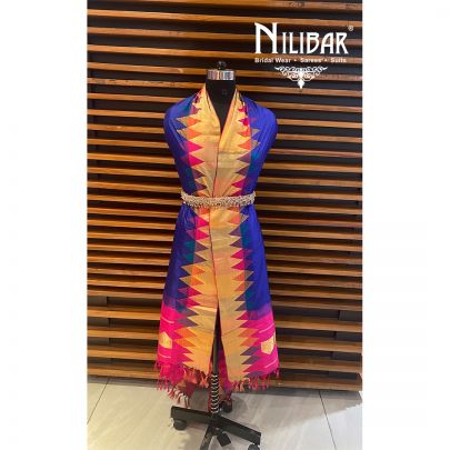 Blue Silk Dupatta