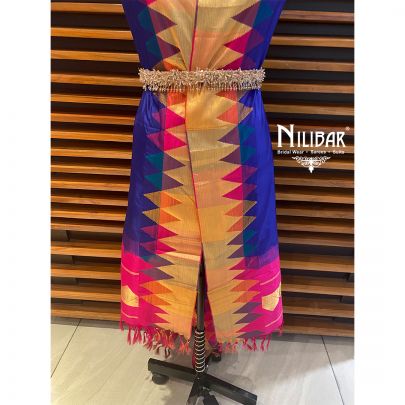 Blue Silk Dupatta