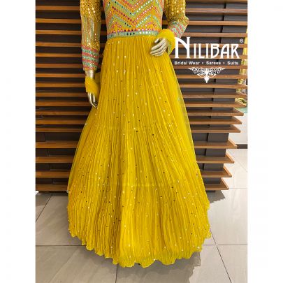 Pineapple Georgette Anarkali Suit
