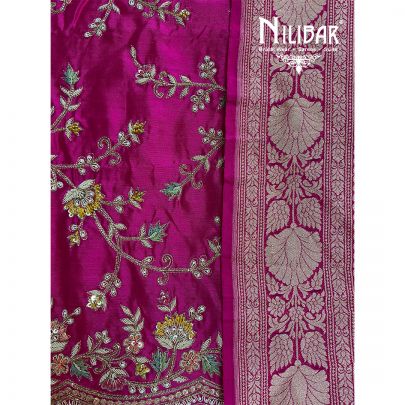 Magenta Silk Unstitched 