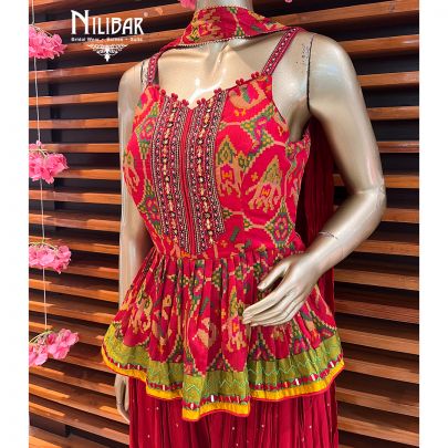 Rossa Corsa Georgette Palazzo Suit