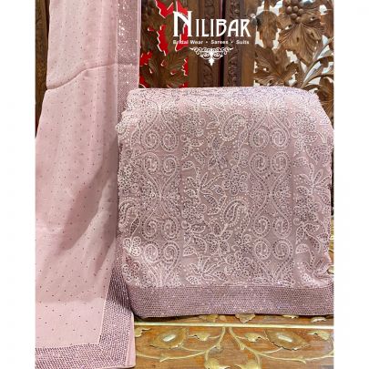 Lilac Georgette Unstitched Suit