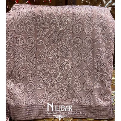 Lilac Georgette Unstitched Suit