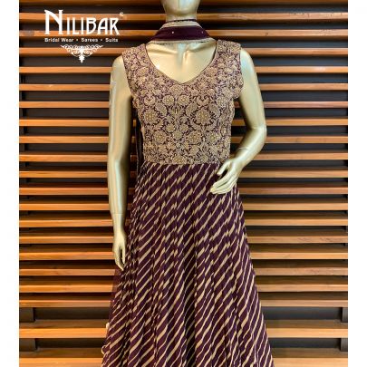 Wine Silk Palazzo Suit