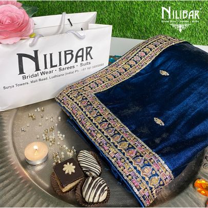 Peacock Velvet Dupatta