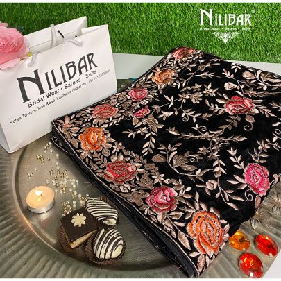 Black Velvet Dupatta