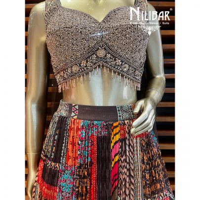 Colorful Silk Casual Lehenga