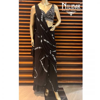 Black Georgette's Saree