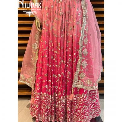 Light Pink Georgette Lehenga