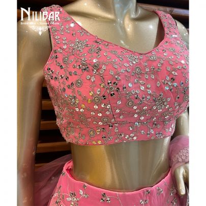 Light Pink Georgette Lehenga