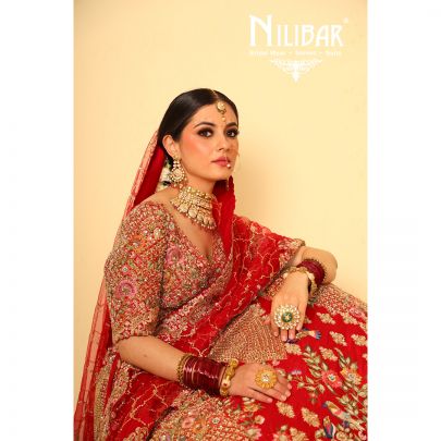 Red Silk Bridal Lehenga