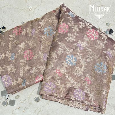 Heather Purple Banarasi Silk Saree