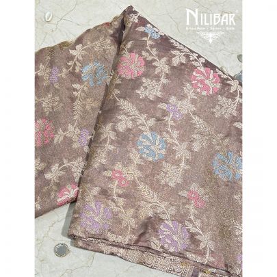 Heather Purple Banarasi Silk Saree