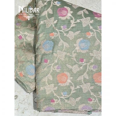 Light Green Banarasi Silk Saree