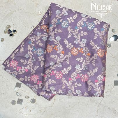 Light Purple Banarasi Silk Saree