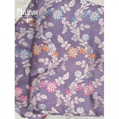 Light Purple Banarasi Silk Saree