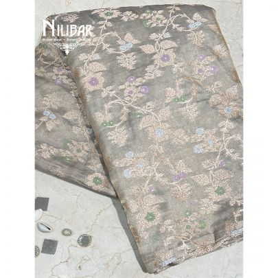 Tea Green Banarasi Silk Saree